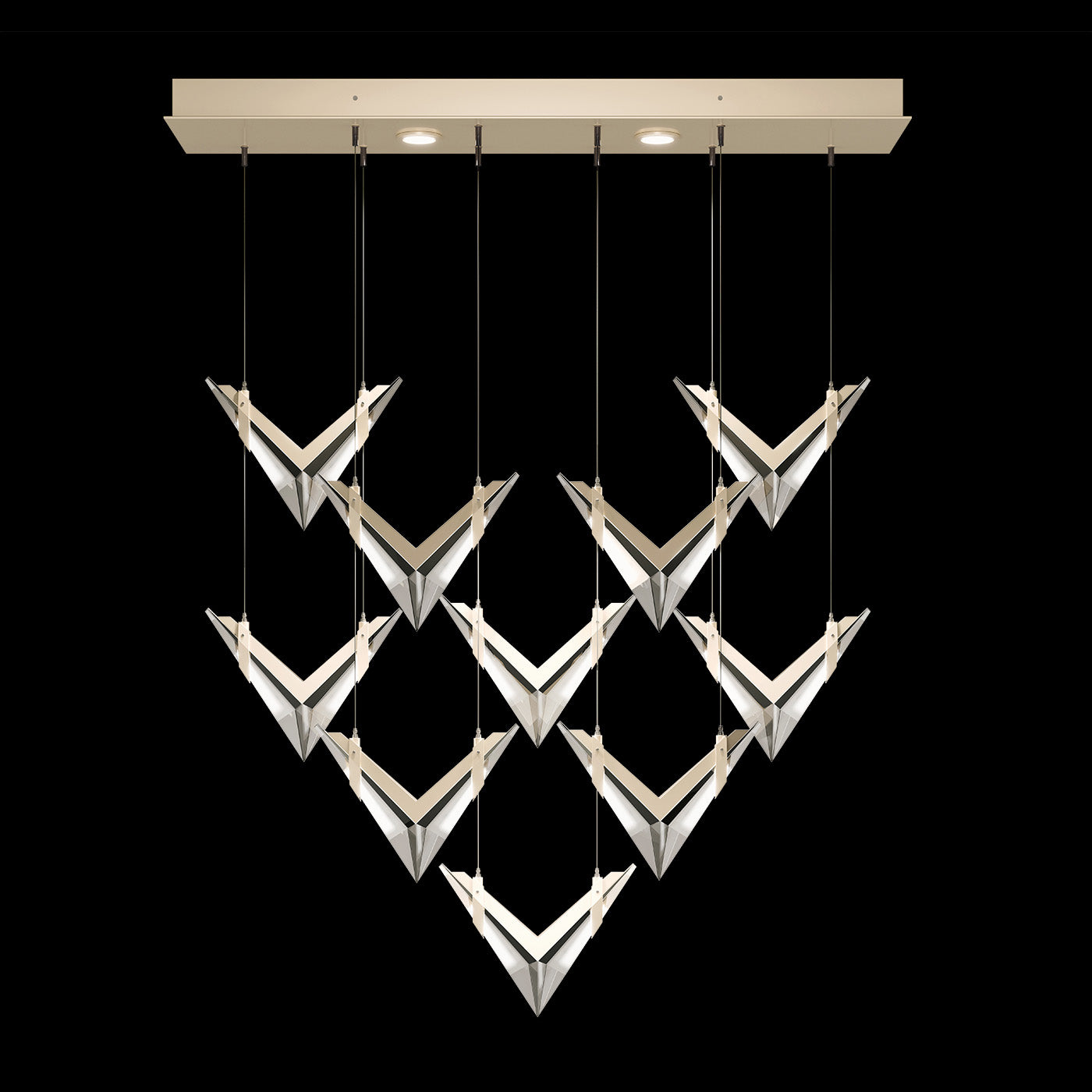 Fine Art Blade 48"W Rectangular Pendant