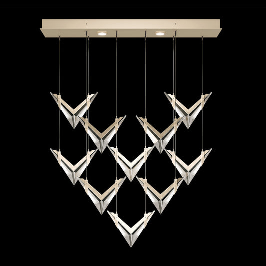 Fine Art Blade 48"W Rectangular Pendant