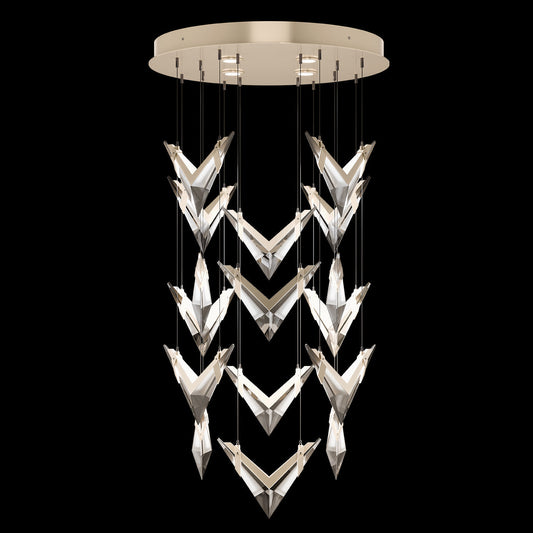Fine Art Blade 32"W Round Pendant