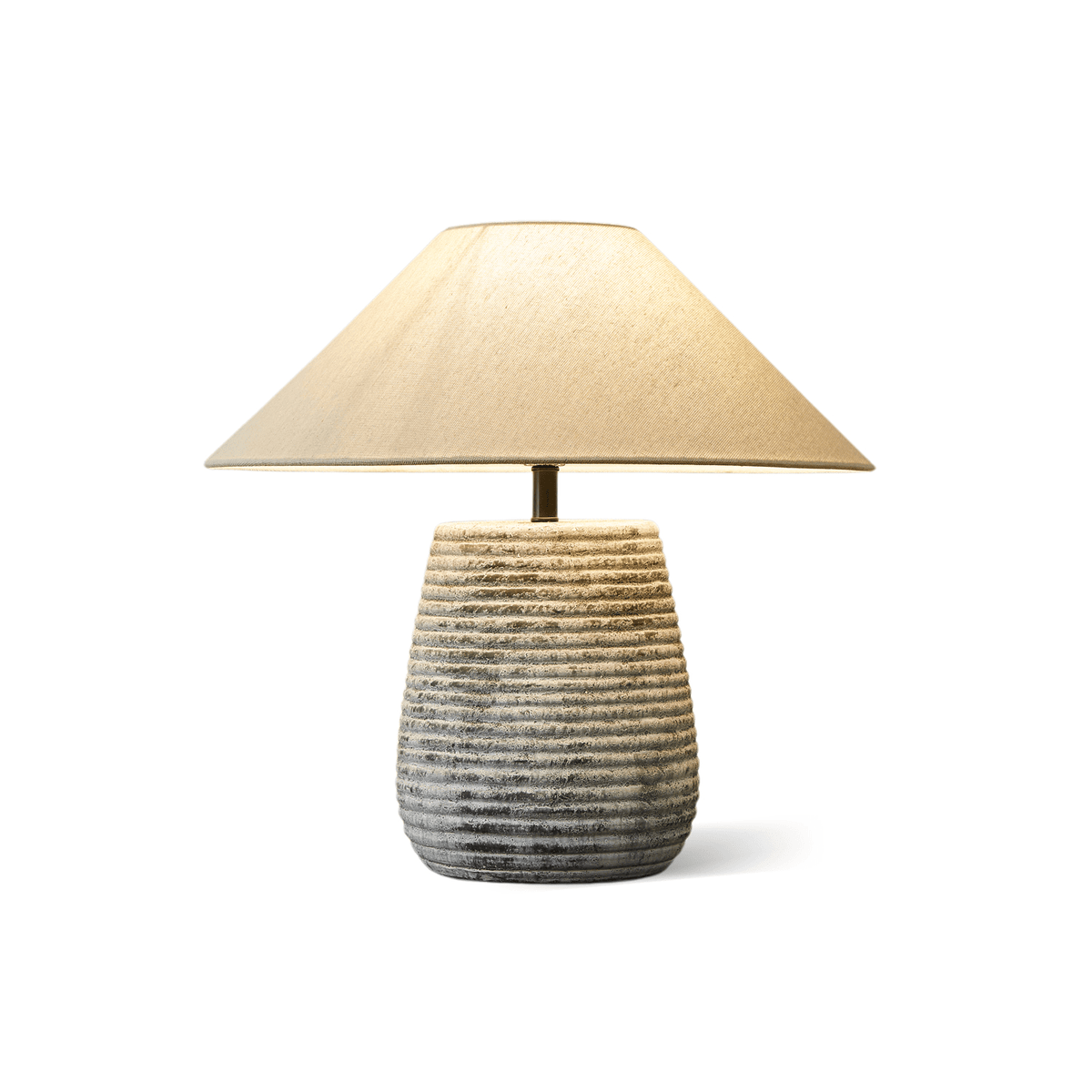 Callisto Ribbed Ceramic Table Lamp