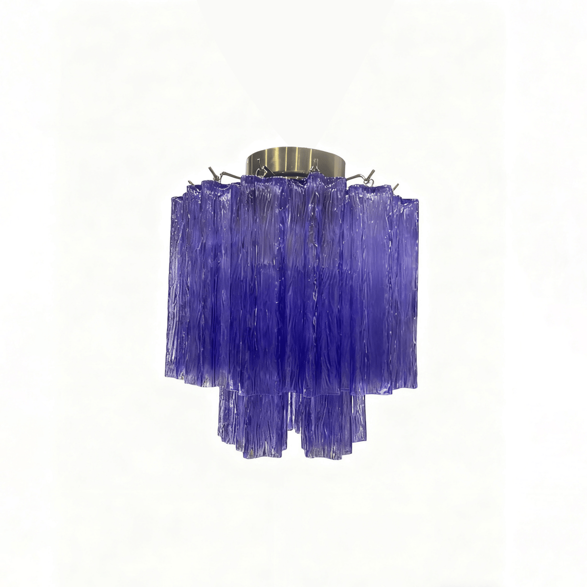 Fiora Pink Glass Ceiling Lamp