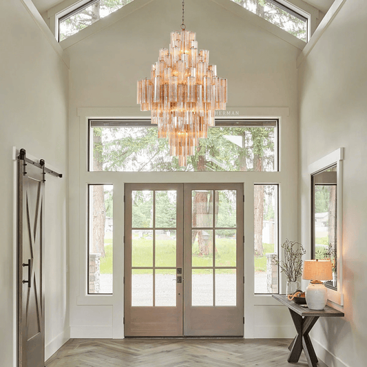 Eloria Glass Diamond Chandelier