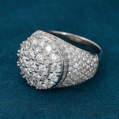 Moissanite Prong Dome Ring Conquer