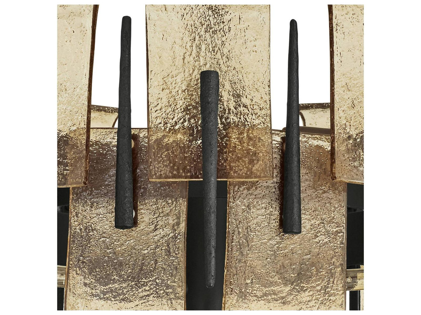 Arteriors Home Gray Black Bronze Drum Chandelier