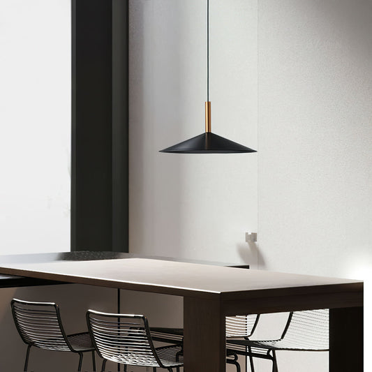 Altura Pendant Lamp ∅ 12.8″ x H 9.1″ / Black / Warm Light Pendant light