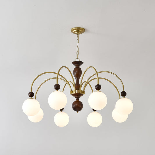 Archway Walnut Color Chandelier Chandelier