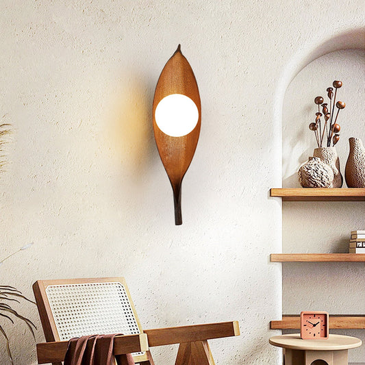 Aureo Leaf Glass Wall Lamp
