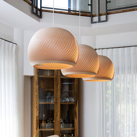 Aurora Whorl Wood Pendant Lamp Pendant light