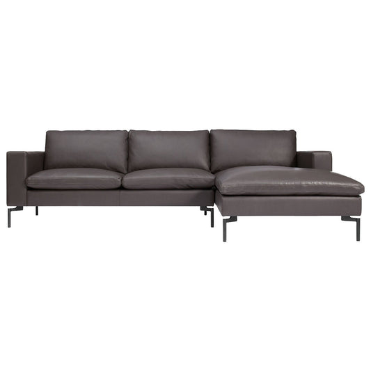 New Standard Leather Sofa with Chaise