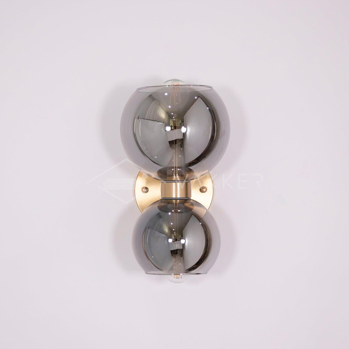 Round Pearl Sconce ∅ 5.9″ x H 9.8″ / Dia 15cm x H 25cm / Brass / Chrome Wall lamp