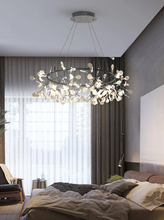 Black Big O Firefly LED Chandelier Chandelier