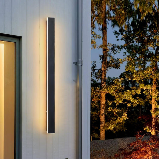 Long Strip Outdoor Sconce Solar Power Wall lamp
