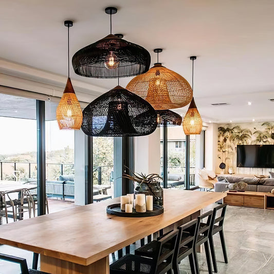 Braided Rattan Pendant Lamp Pendant light