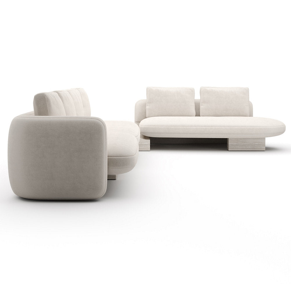 Overlap L Bumper Sectional Sofa