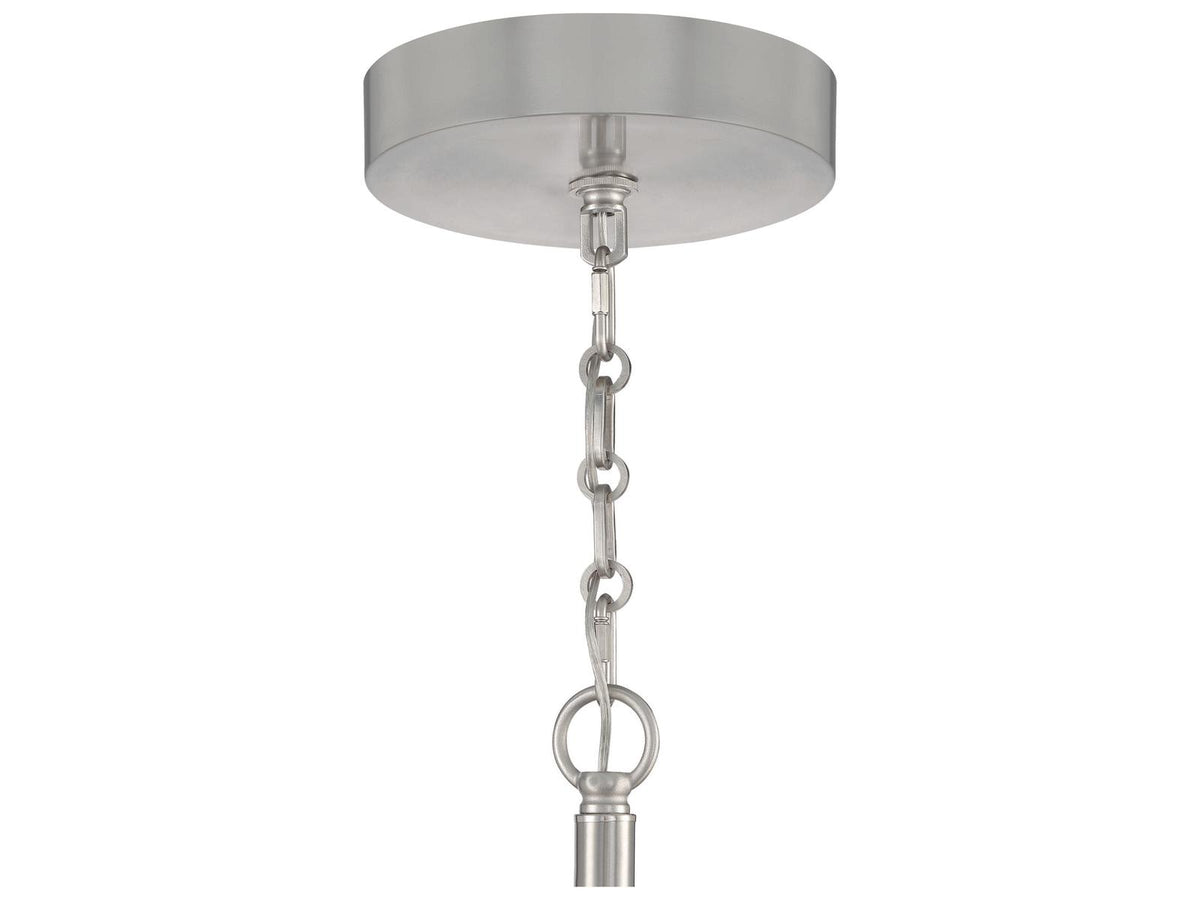 Craftmade Museo 28-Light Tiered Chandelier in Brushed Polished Nickel with Mercury Glass