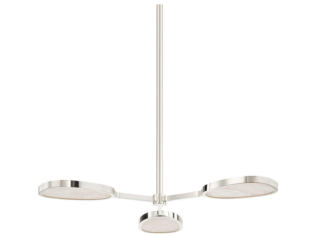 Corbett Lighting Patras 3-Light LED Chandelier in Burnished Nickel