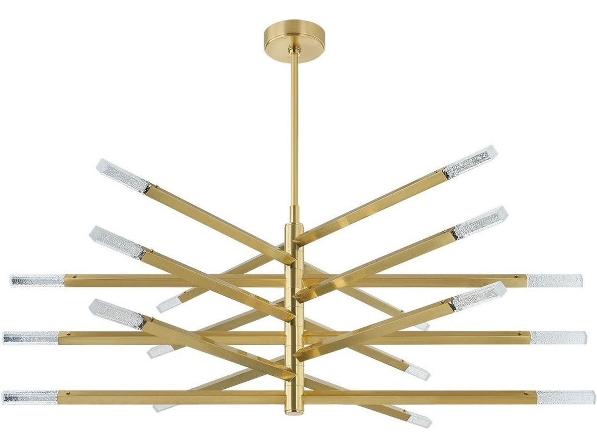 Corbett Lighting Strasbourg 18-Light LED Chandelier in Vintage Brass