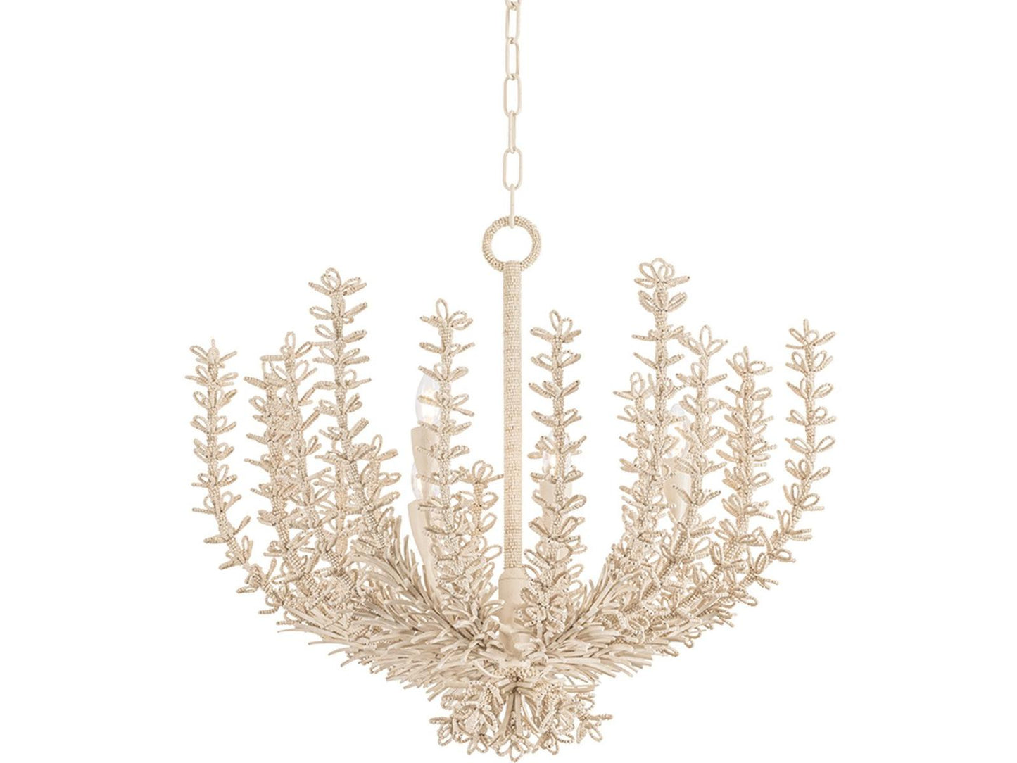 Corbett Lighting Pedrillo 6-Light Cream Plaster Off White Chandelier