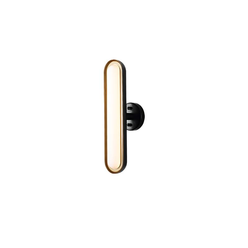 Capsule Wall Lamp ∅ 5.1″ x H 18.1″ / Dia 13cm x H 46cm / Black & Frosted white / Warm White Wall lamp