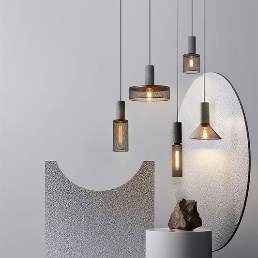 Cement Mesh Pendant Light pendant Lamp