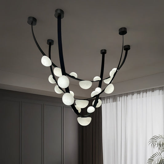Dew Drops Alabaster Chandelier Chandelier