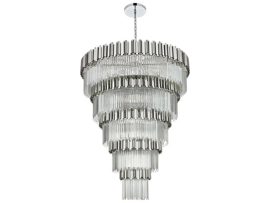 Elegant Lighting Willow 43-Light Chrome Tiered Chandelier