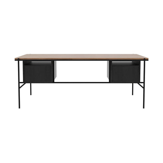 Teak Oscar Desk - 2 Drawers