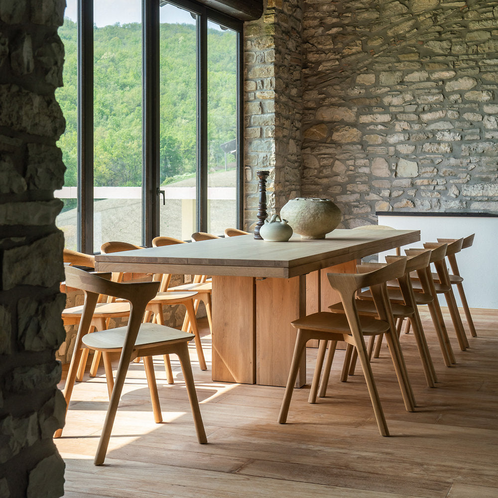 Oak Double Extendable Dining Table