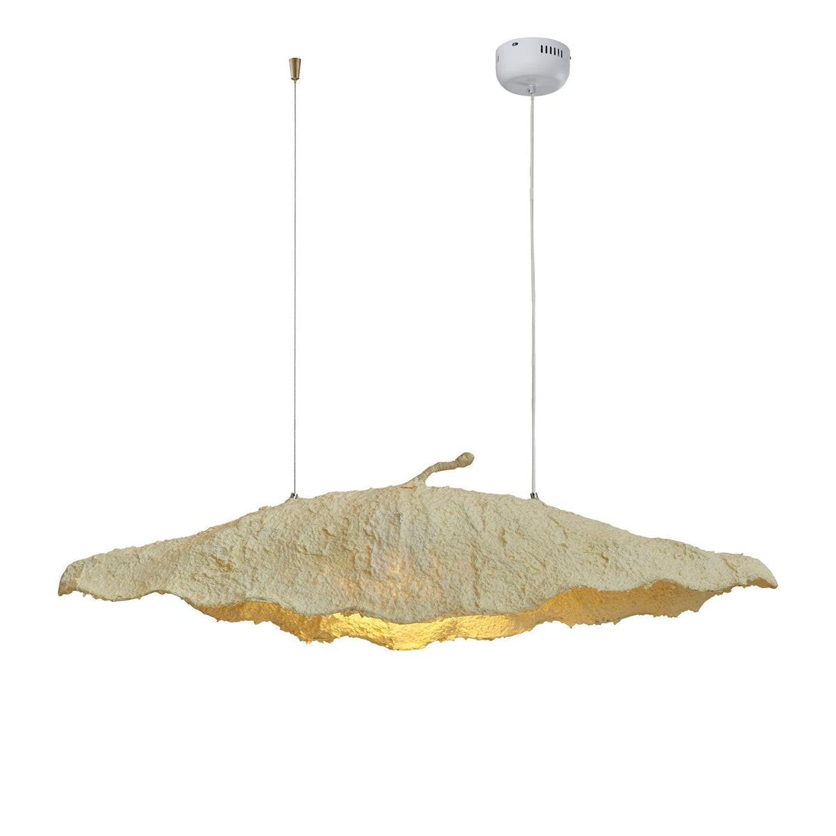 Etaias Pendant Lamp L 53.1″ x W 11.4″ x H 7.9″ / L 135cm x W 29cm x H 20cm / Beige / Warm Light Pendant light