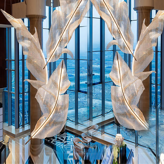Falling Leaves Glass Chandelier Chandelier