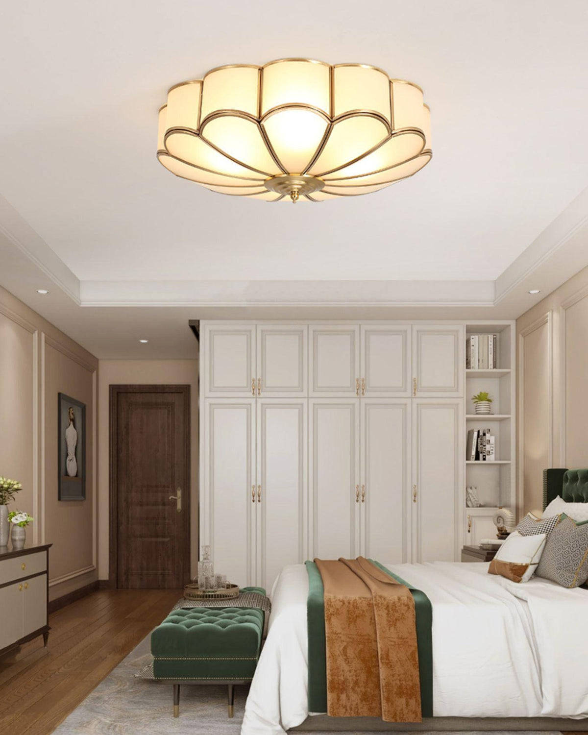 Scalloped Flush Ceiling Light Ceiling lamp
