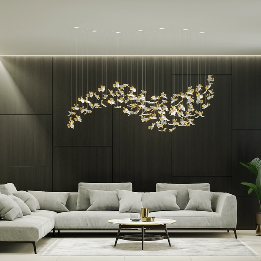 Frosted Petals Frozen Chandelier Chandelier