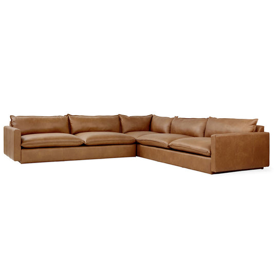 Sola Bi-Sectionala Leather Sofa