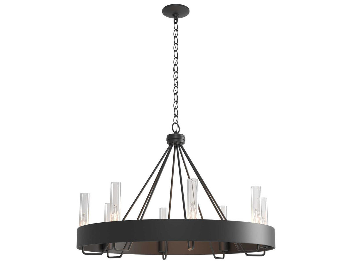Hubbardton Forge Banded 8-Light Ring Chandelier