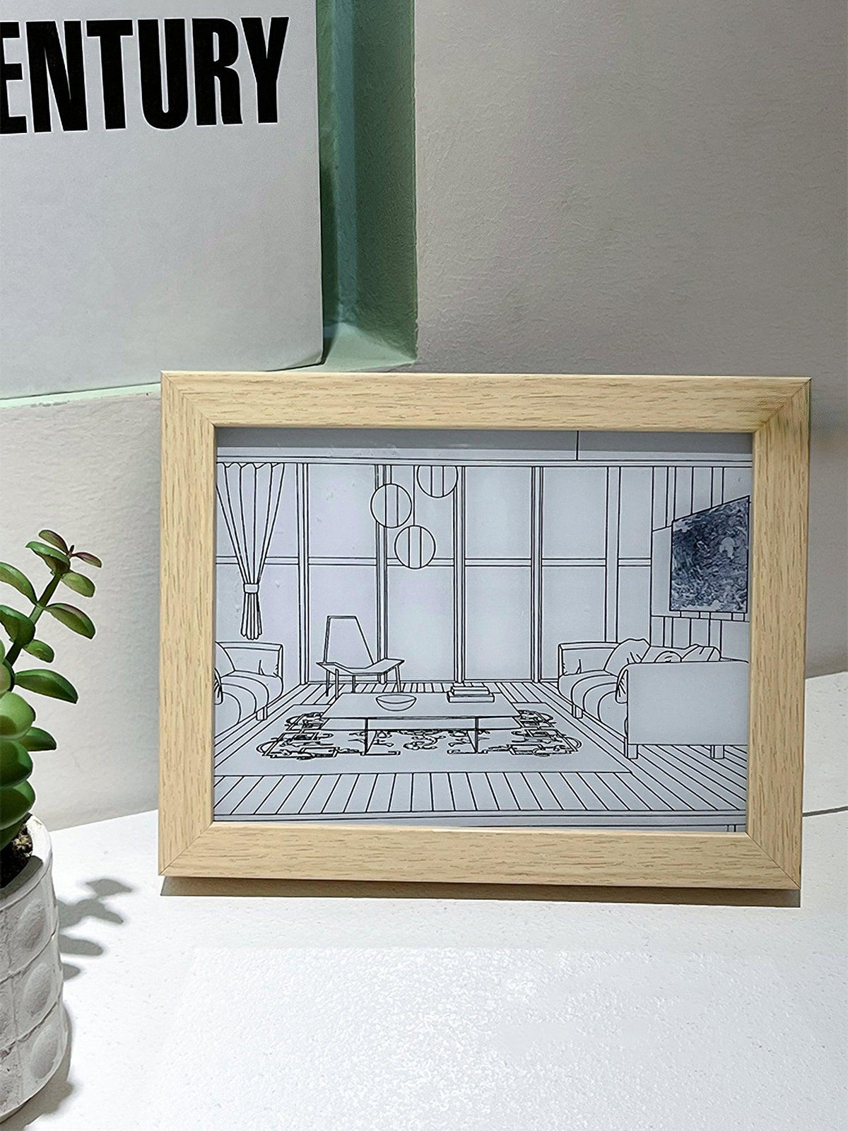 Illuminated Bedside Art Lamp