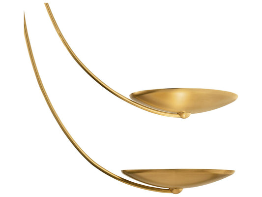 Kichler Palmela 6-Light Champagne Bronze Lacquered Brass LED Bowl Chandelier