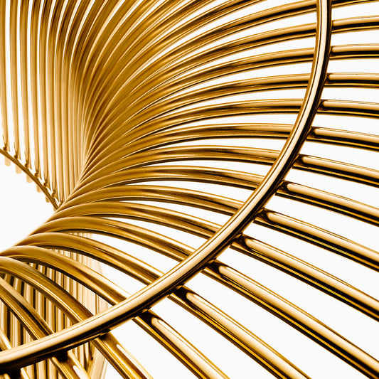 Platner Dining Table in Gold