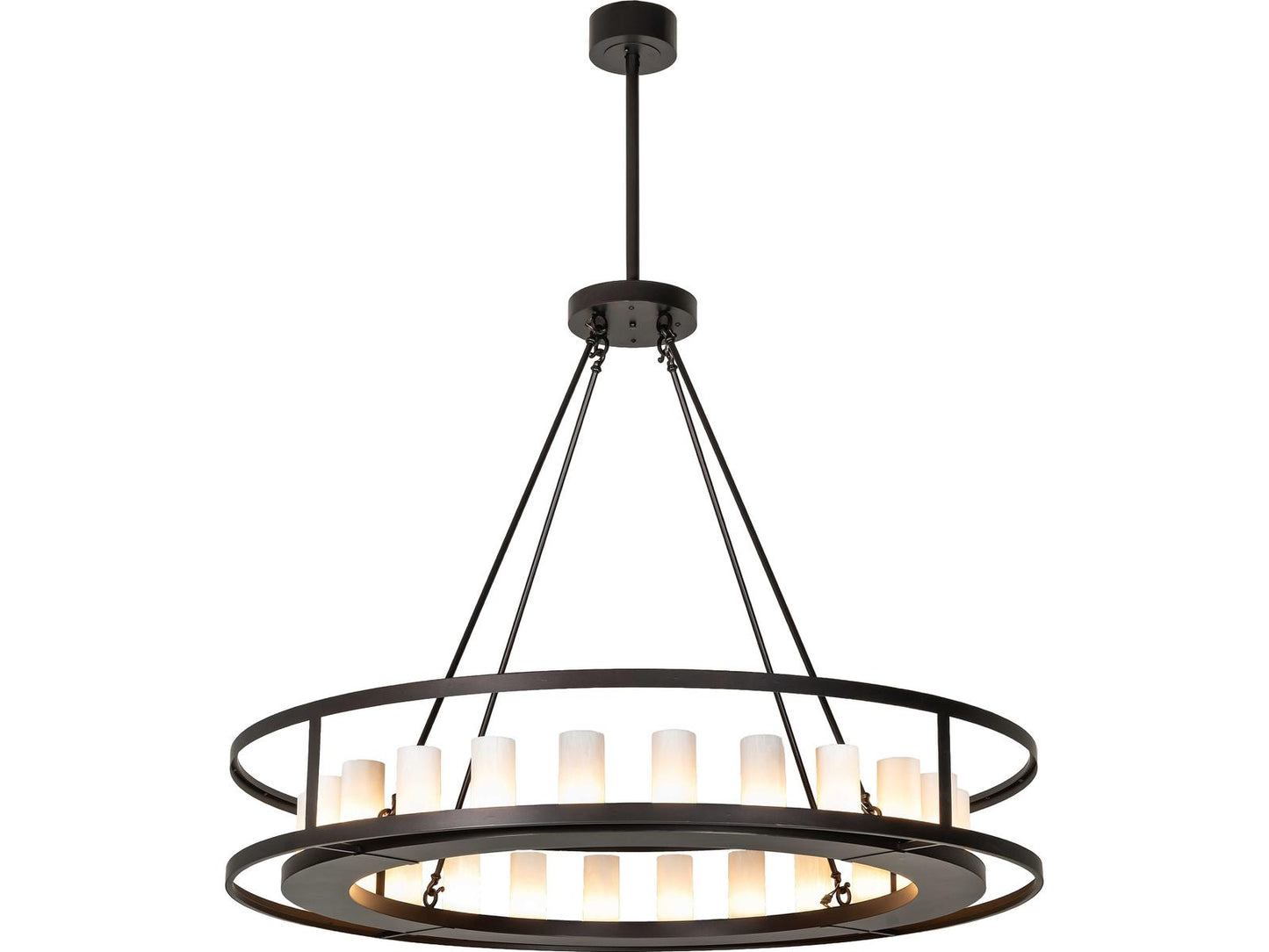 Meyda Loxley 24-Light Dark Bronze Candelabra Chandelier