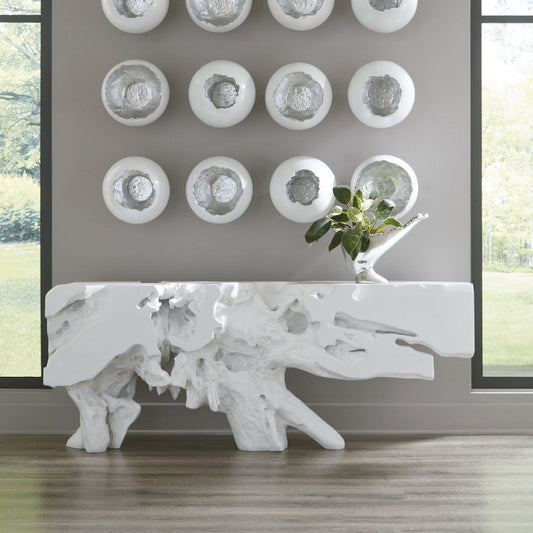 Freeform Rectangular Console Table