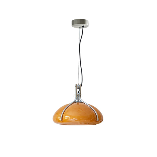 Quadrifoglio Pendant Light ∅ 11.8″ x H 11.8″ / 30cm x H 30cm / Chrome & Orange Pendant light