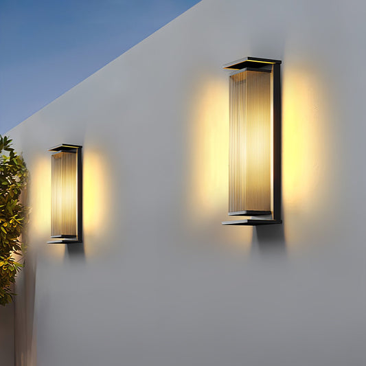 Rectangular Box Solar Outdoor Wall Lamp Outdoor Lighting