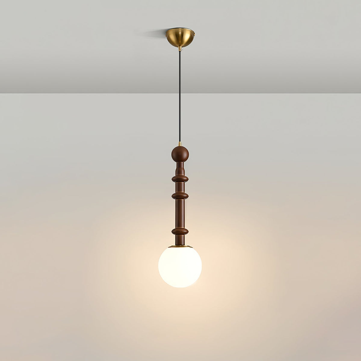 Roma Pendant Lamp Model C2: ∅ 7.1″ x H 16.9″ Pendant light