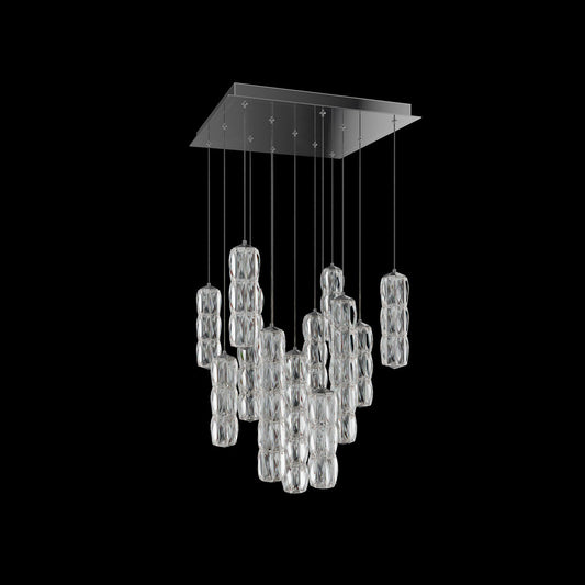 Schonbek Verve 13-Light Square Multi-Light Pendant