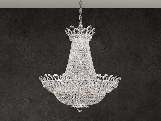 Schonbek Trilliane 53-Light Crystal Chandelier in Polished Silver