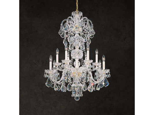Schonbek 12-Light Olde World Crystal Candelabra Chandelier