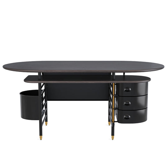 Frank Lloyd Wright Racine Executive Desk with Storage