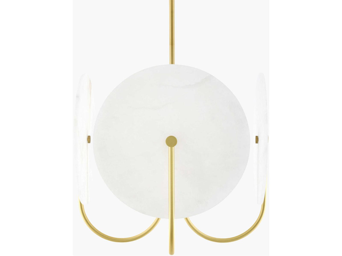 Surya Bellaria Brass Round Chandelier