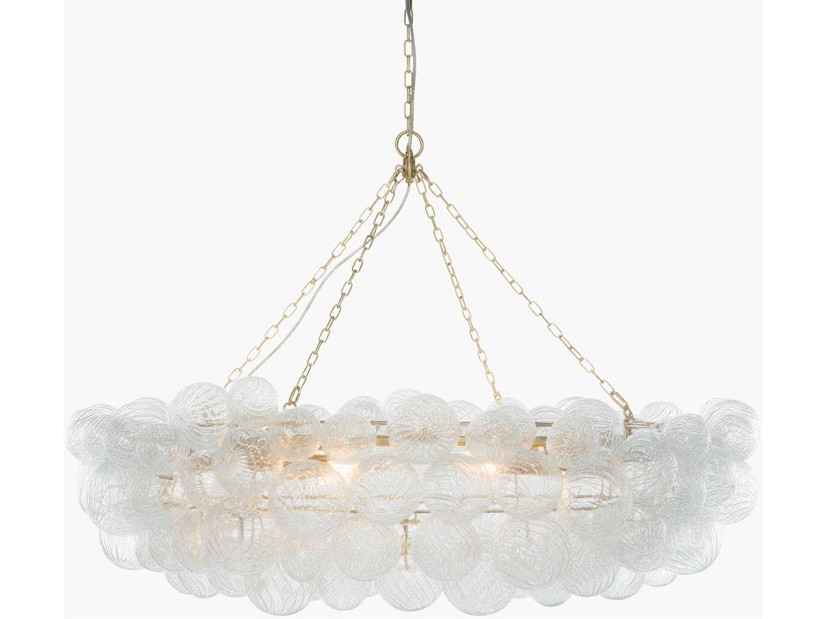 Surya Noira Brass Globe Chandelier