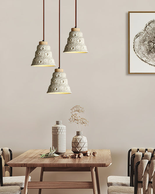 Stone Bell Pendant Light ∅ 7.1″ x H 7.1″ / Cement Grey pendant Lamp
