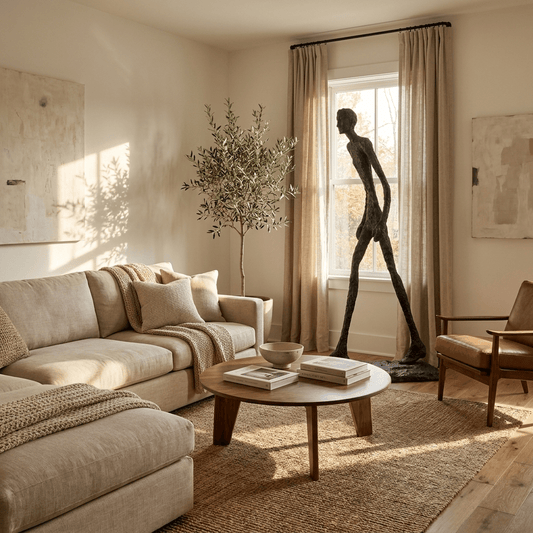 Striding Figure Sculpture